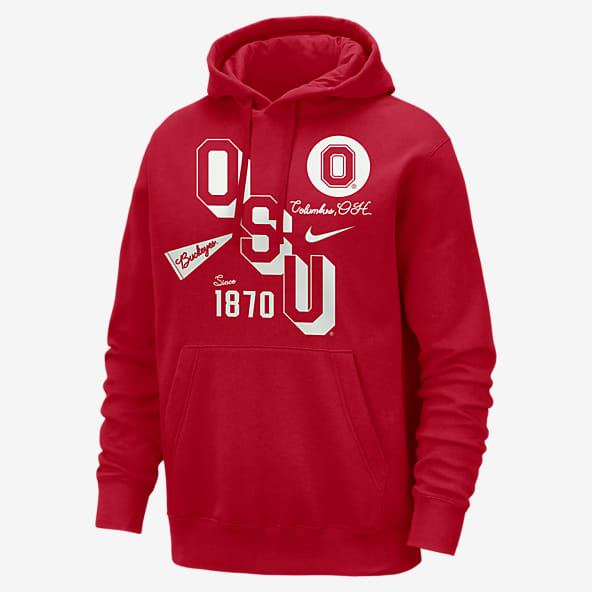Big Tall Red Ohio State Buckeyes Hoodies. Nike